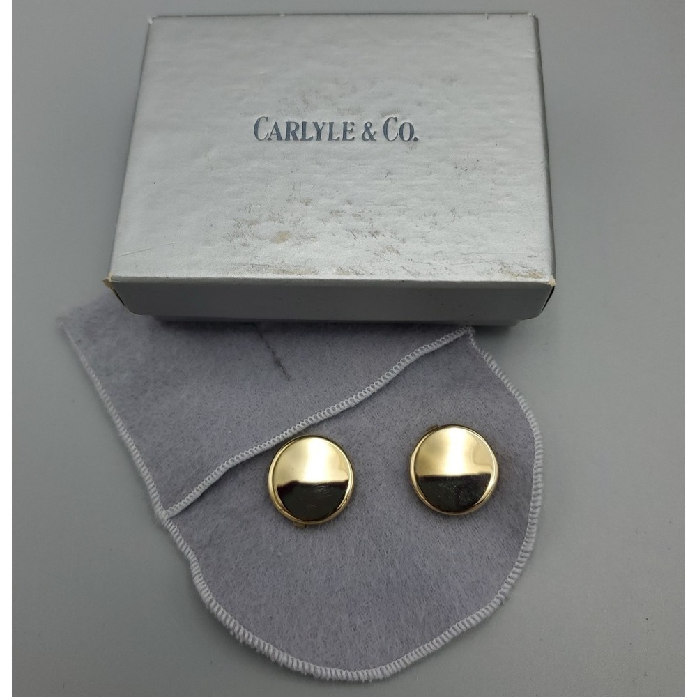 Carlyle & Co 14/20 Gold Filled Shirt Button Covers Add Your Monogram‎ READ